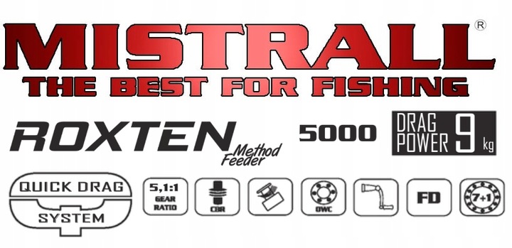 Kołowrotek Method Feeder ROXTEN 5000 Quick Drag Mistrall Lekki Kod producenta KM-1028750
