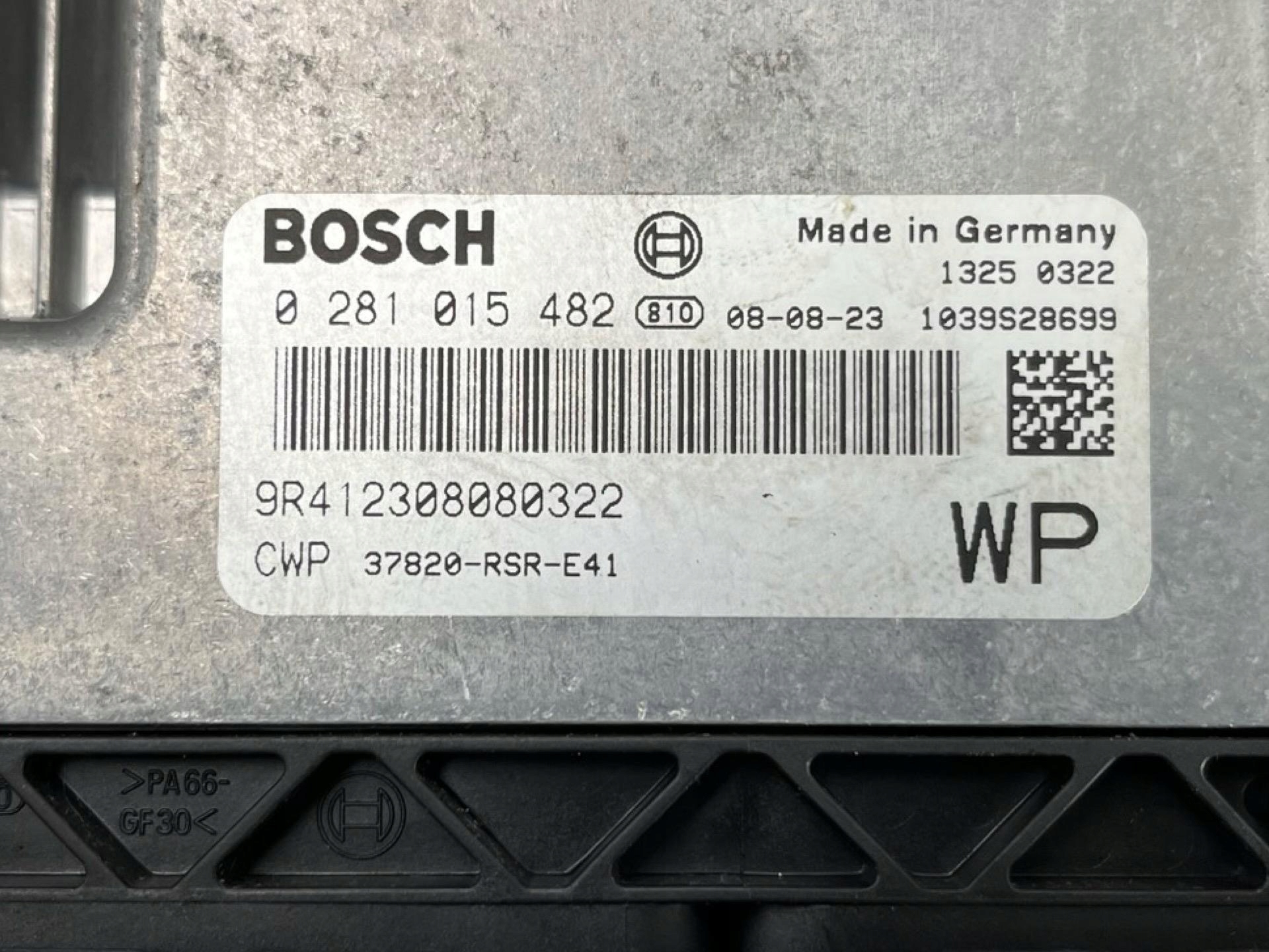 control unit of the engine Honda Civic 8 facelift 2009 37820-RSR-E41
