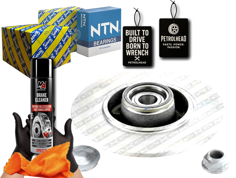 Kotouče 2KS S Ložisky Renault Snr #Petrolhead Pro+ Kit2