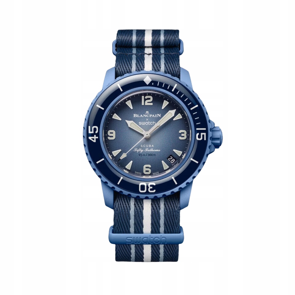 Blancpain x Swatch Scuba Fifty Fathoms Atlantic Ocean SO35A100 Nové