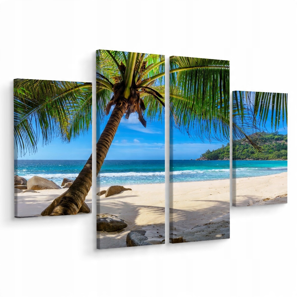 

Obraz Palma Ocean Plaża Widok 3D 4 Części 160x120