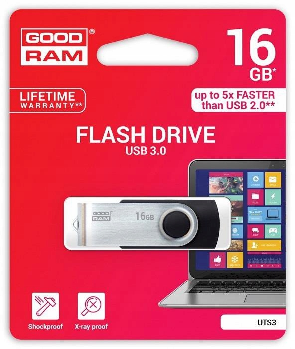 

Pendrive Goodram Twister 16GB Usb 3.0 Black