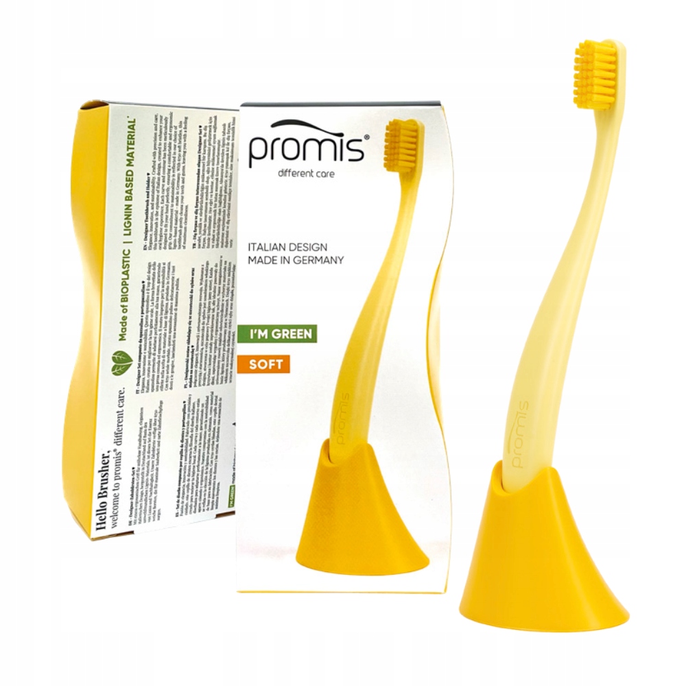 Promis Combo Pack Żółty Szczoteczka Do Zębów Stojak