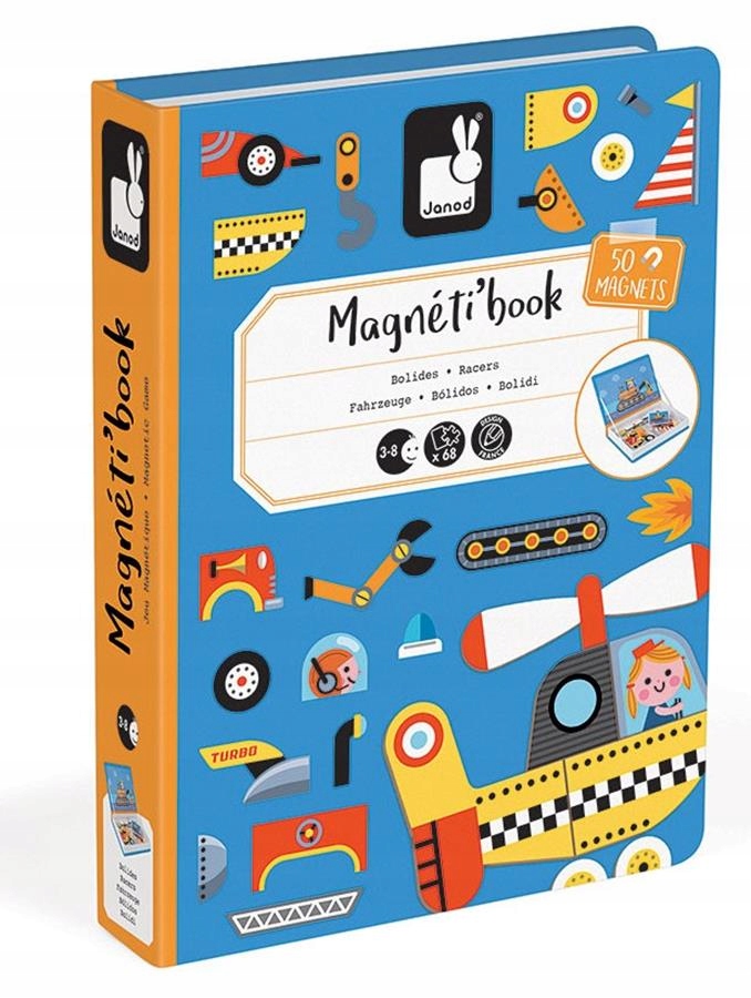 

Magnetyczna układanka Pojazdy Magnetibook Janod 3+
