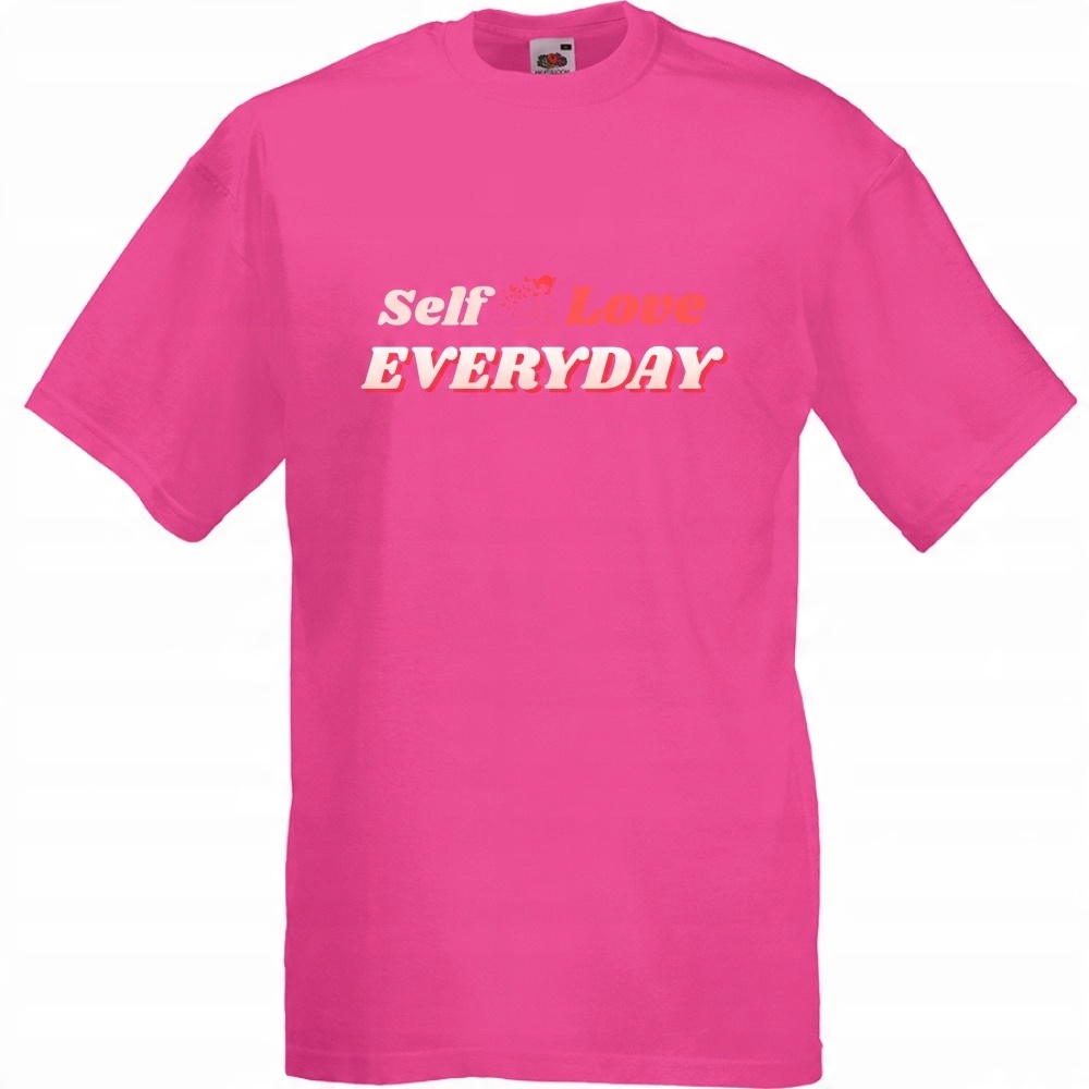 

Koszulka self love care everyday S fuksja