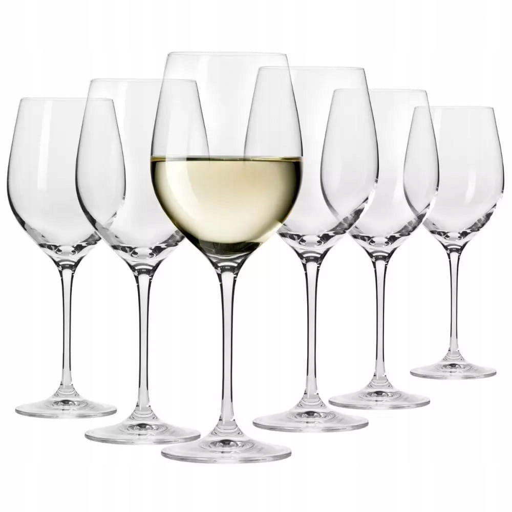 Poháre na biele víno Krosno Harmony 48X370 ml Klasické Sada