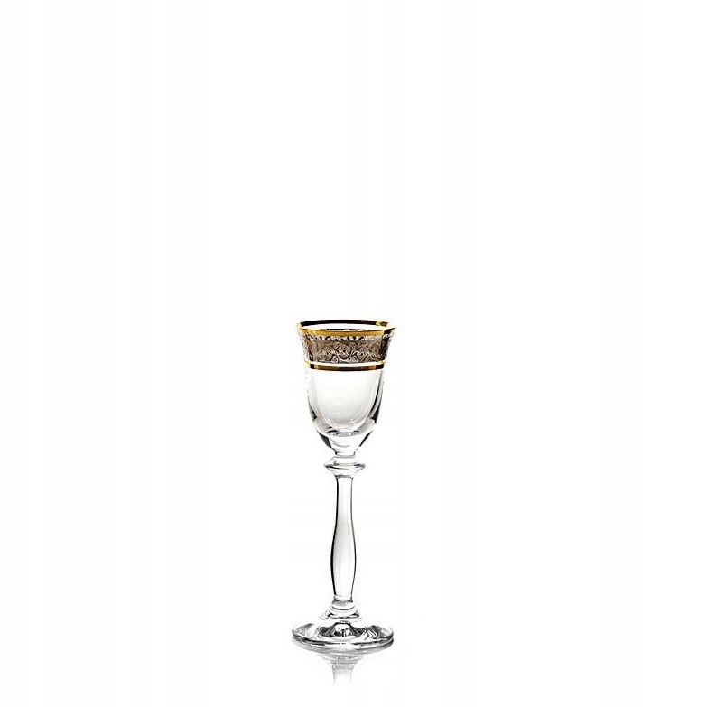 Bohemia Angela 60 ML Sklenička Zlato-platinová 6 Ks