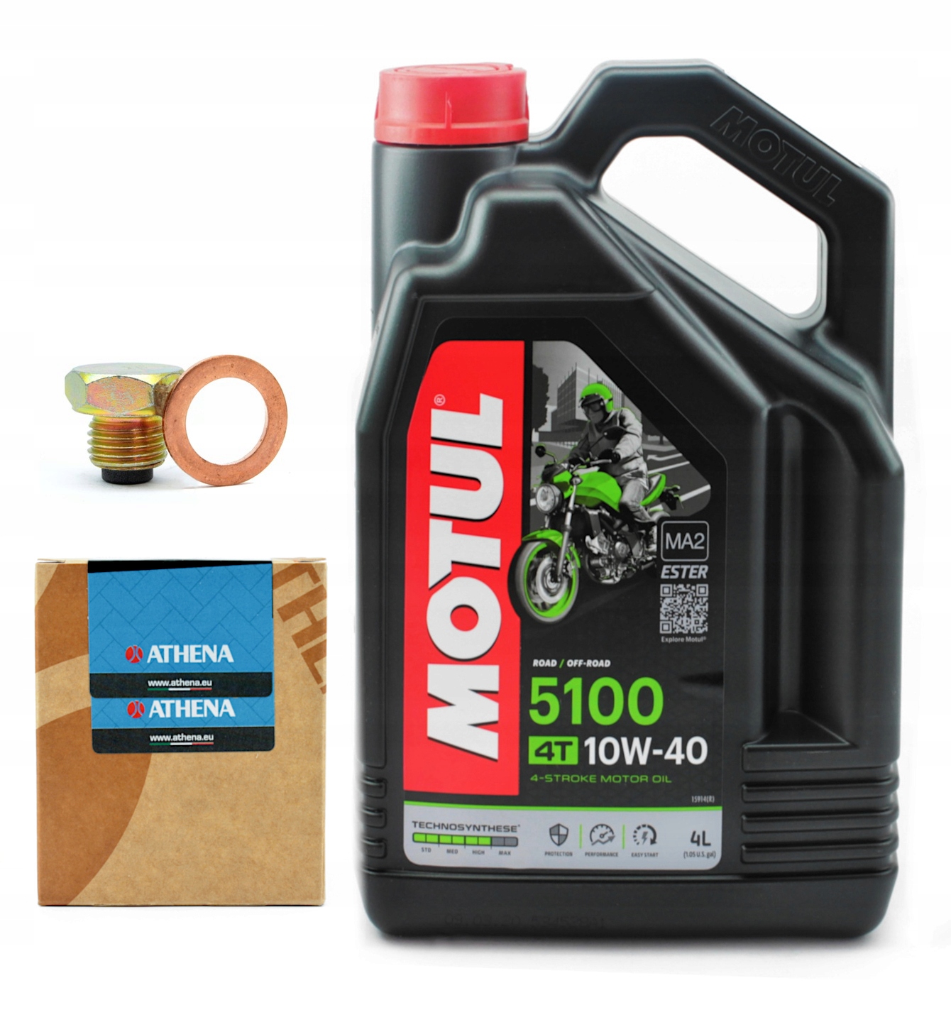 

Olej Motul 5100 10W40 korek spustu filtr oleju