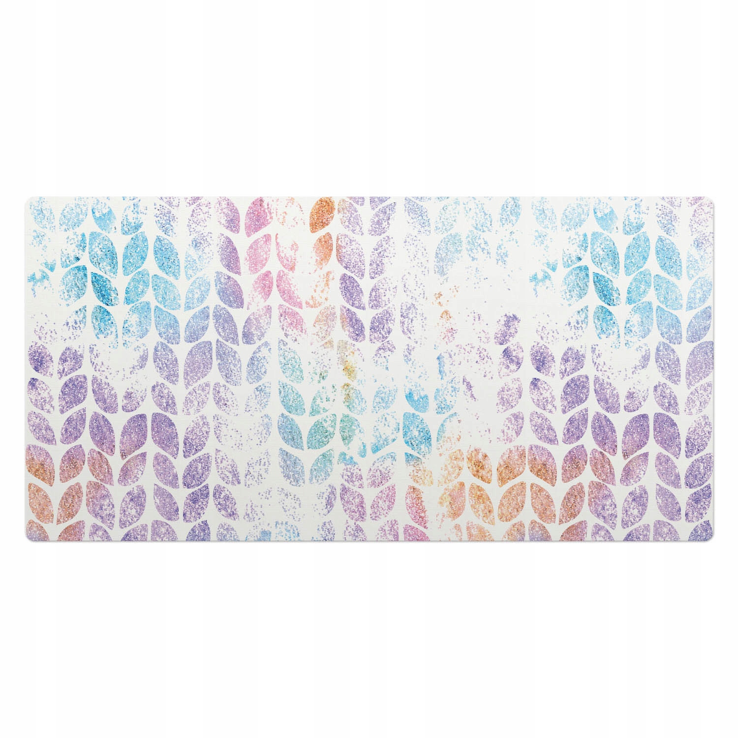Ochranná podložka na stůl Vzor listů v pastelových odstínech 100 x 50 cm