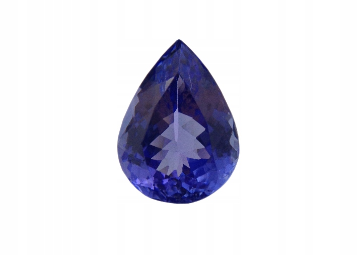 TANZANIT НАТУРАЛЬНЫЙ СЛЕЗУ 2,48 CT СЕРТИФИКАТ