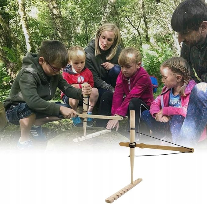WIERTŁO ŁUKOWE OGIEŃ KRZESIWO ZAPAŁKI ROZPALANIE OGNIA SURVIVAL OGNISKO Długość potarki 40 cm