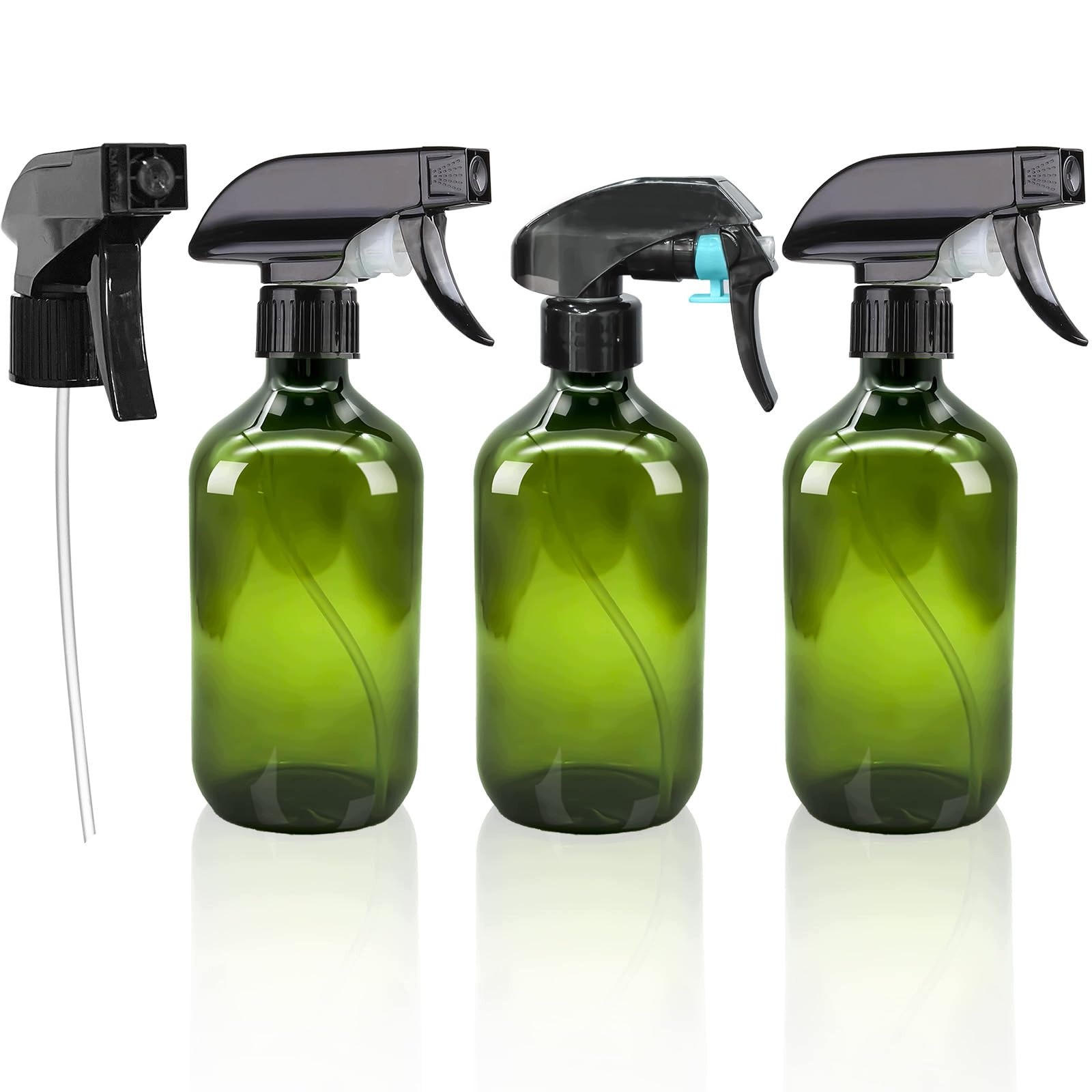 Kadeřnický Rozprašovač Láhev 500 ML Zelená Trigger Mist Do Salonu 3 Kusy