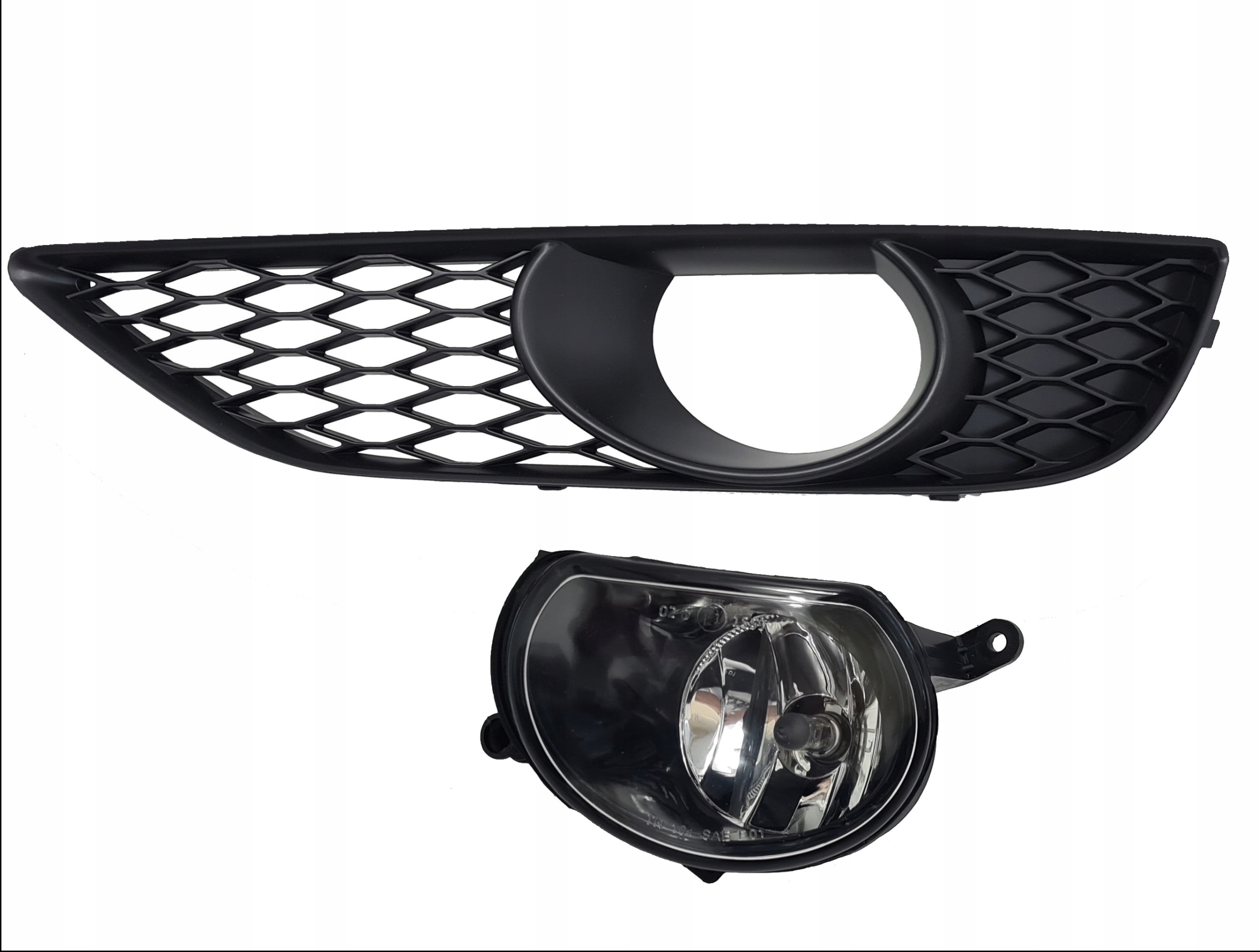 4L0807675c - AUDI Q7 4L0 S-LINE решетка бампера левая + галогенная