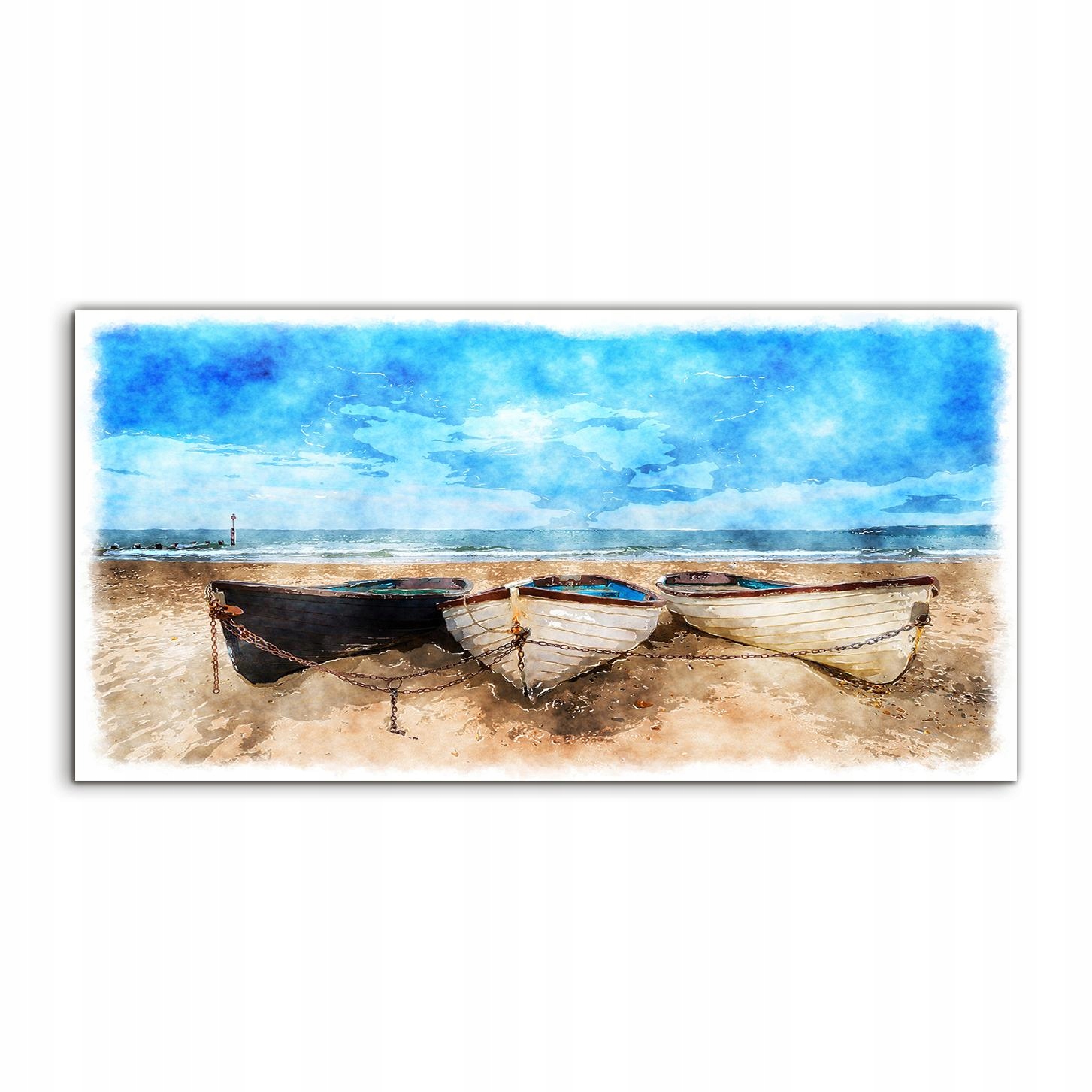 

Fotoobraz 120x60 na ścianę Statek Plaża Krajobraz