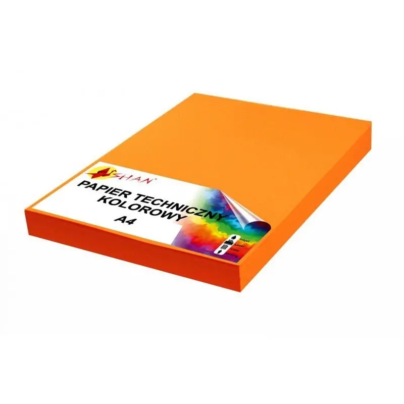 

Papier techniczny A4 200g pomarańczowy v3 50 arku