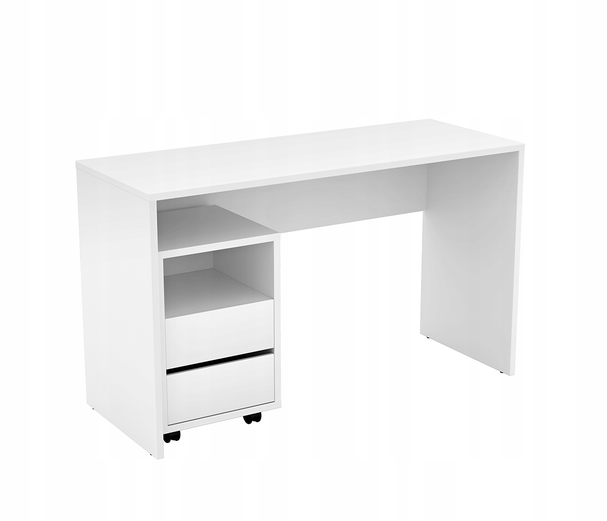 Psací stůl Amato 130x50 cm do pokoje kanceláře pod Počítač Bílý