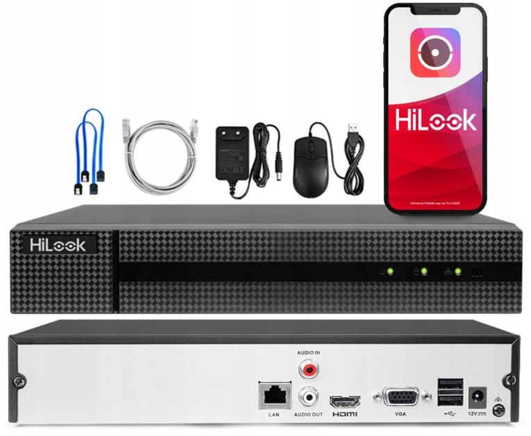 Záznamník na 8 Ip kamer Hikvision Hilook až 8Mpx Aplikácia HikConnect