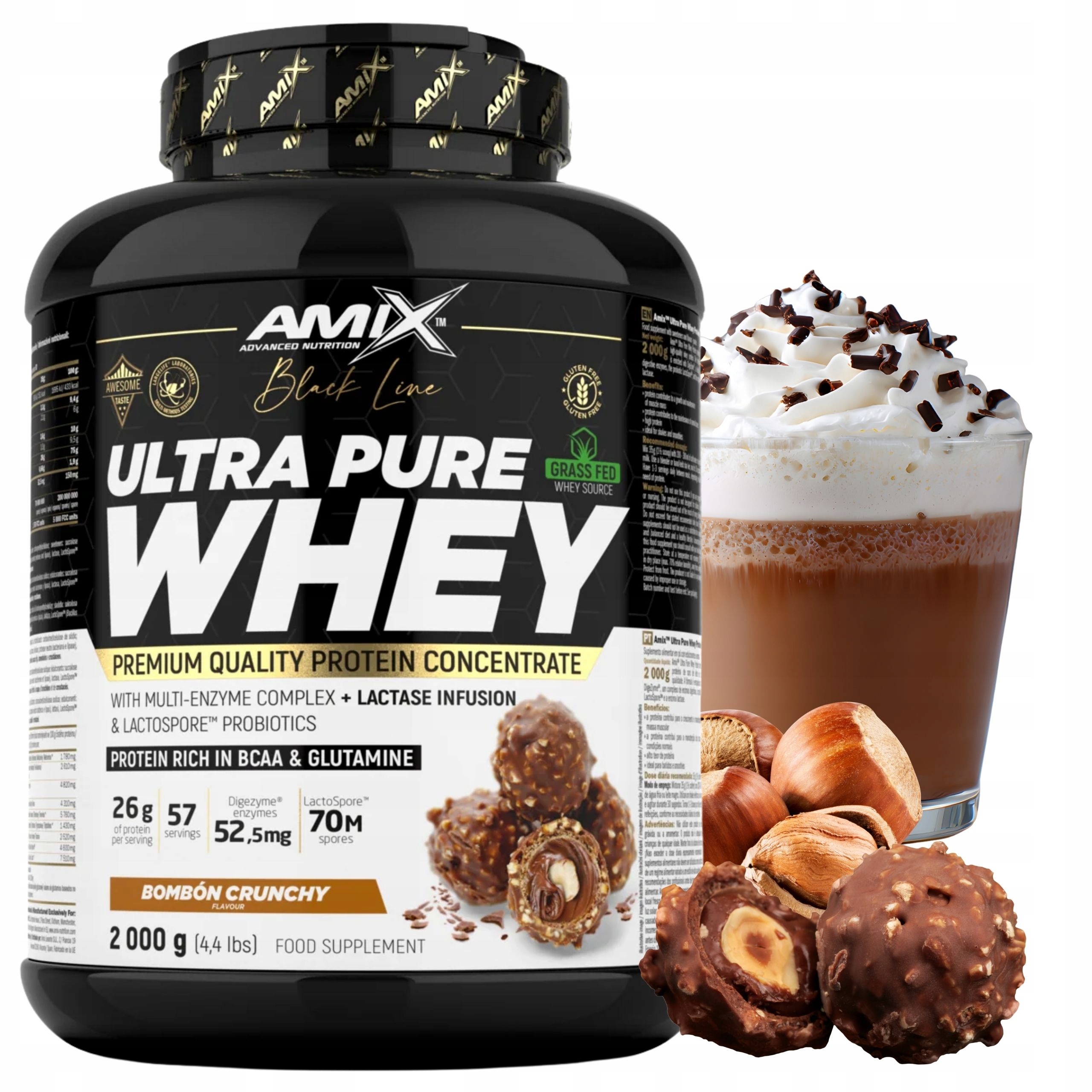 Protein Wpc Pure Whey Protein Syrovátkový Koncentrát Syrovátka ořechová 2000 g