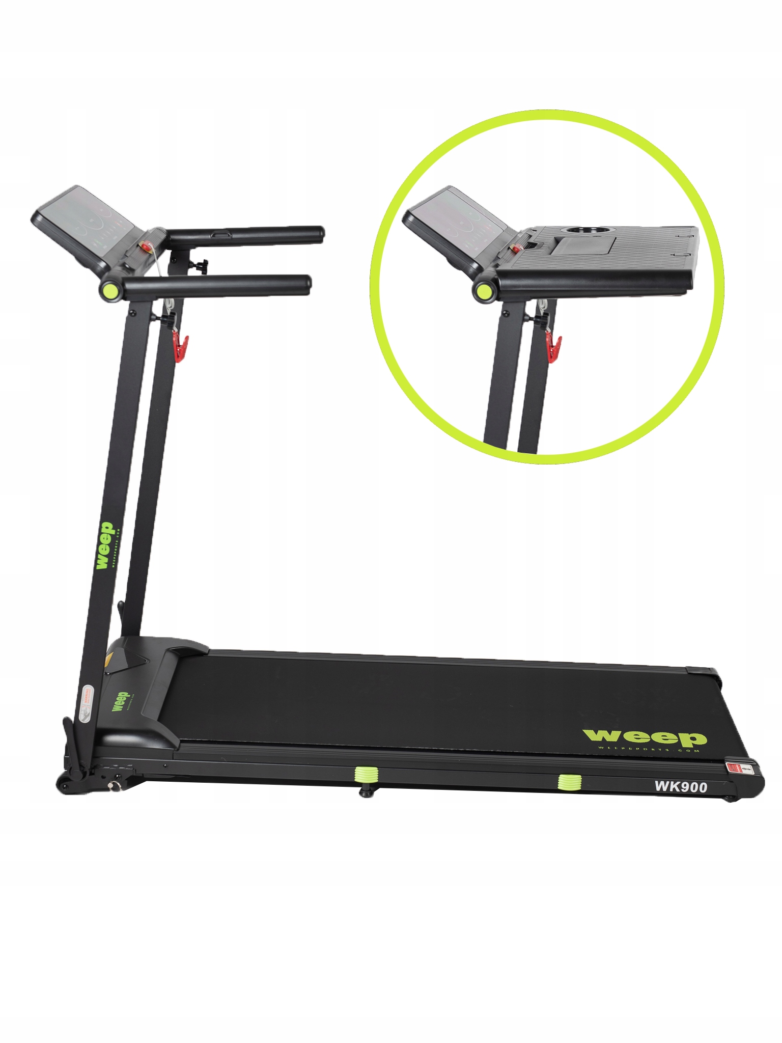 Bieżnia Elektryczna Składana Weep Work 2 Stopnie Nachyl. Na Laptop 12km/h