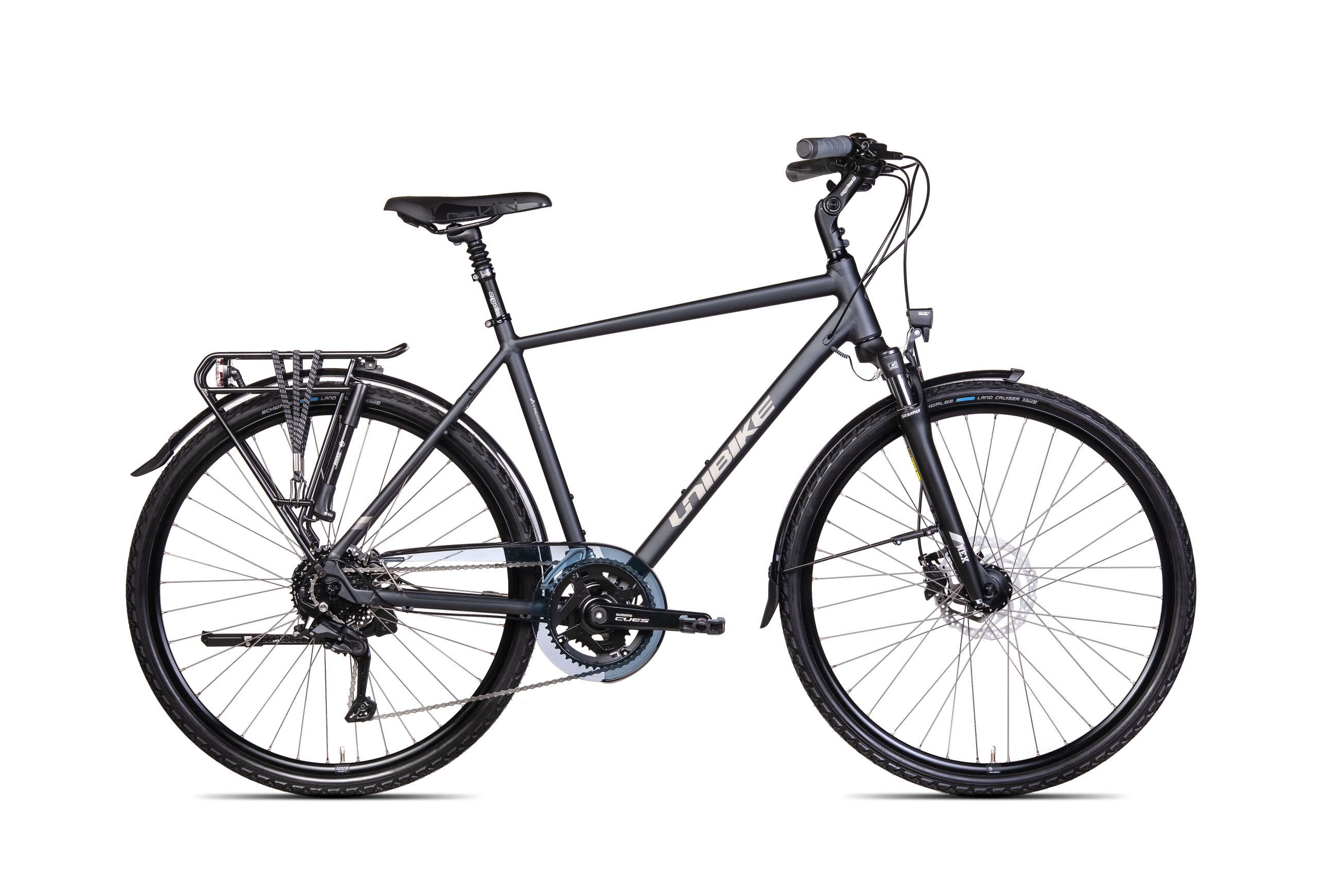 Rower trekingowy Unibike Voyager Gts rama17cali koło 28 cali szary rok 2025