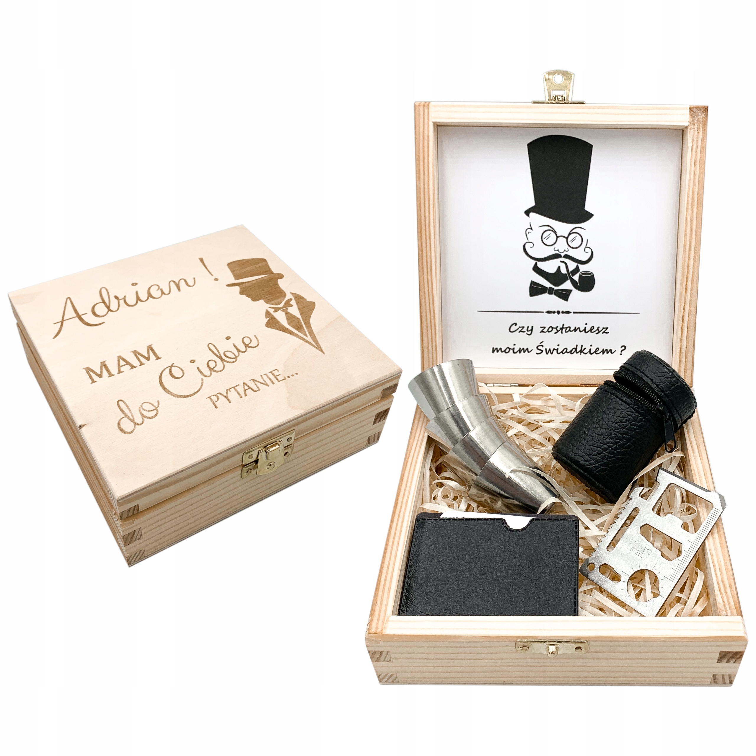 Žádost O Svědectví dárek pro Svědka Dřevěná Krabička S Gravírováním Box