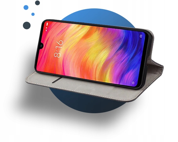 ETUI MAGNET FLIP DO XIAOMI REDMI NOTE 7 +SZKŁO Kolekcja Na Telefon Telefonu
