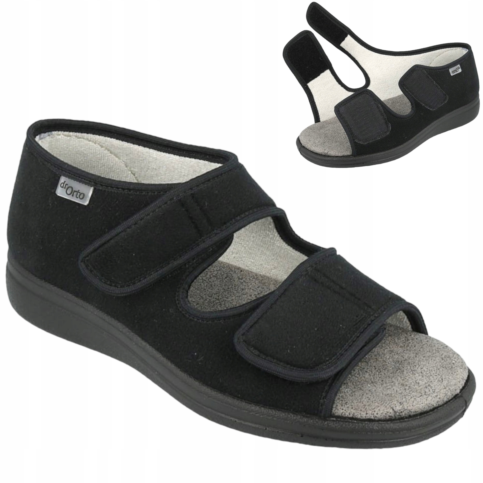 Dámské sandály Papuče 41 Na Suchý Zip Dr Orto Zdravotní černé
