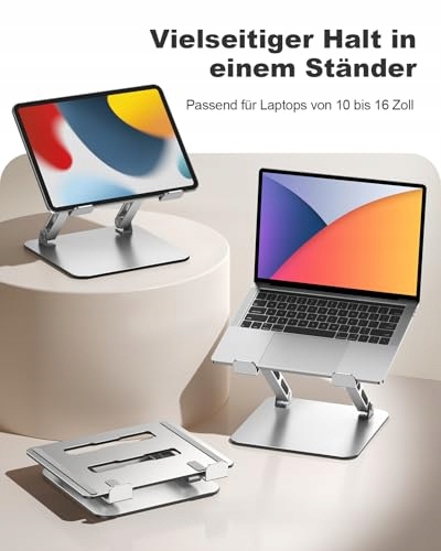 BABACOM Podstawka Pod Laptopa Regulowana Wysokość Chłodzenie MacBook 10-16" — miniatura 7