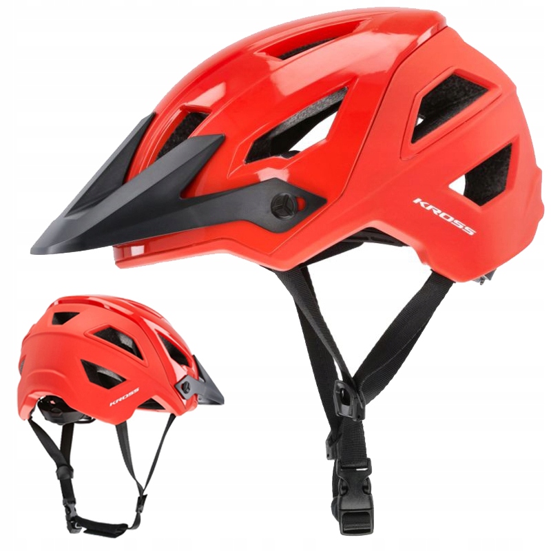 Cyklistická přilba Kross Saltare M 54-58 cm Ventilační otvory Mtb Červená