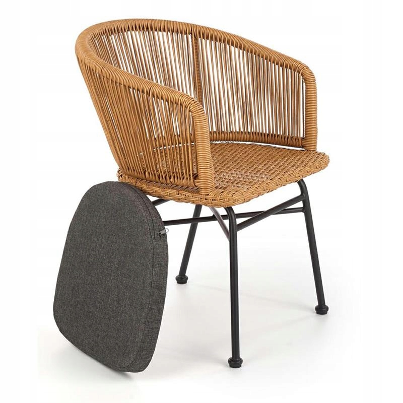 

Krzesło ogrodowe rattan na taras balkon fotel 74cm