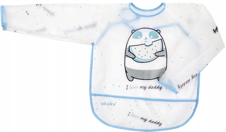 

Akuku Śliniak Z Rękawami Fartuszek Na Rzep Eva