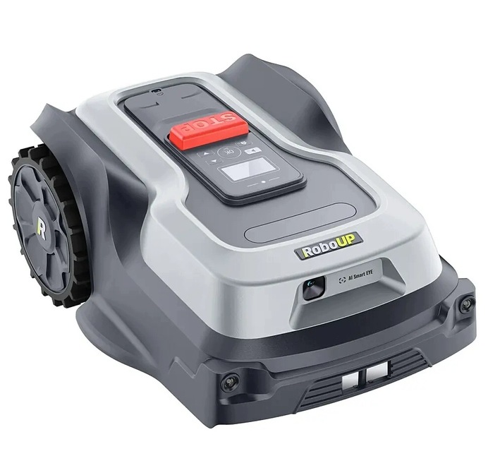 Robot koszący RoboUp T600 na terenie ogrodu