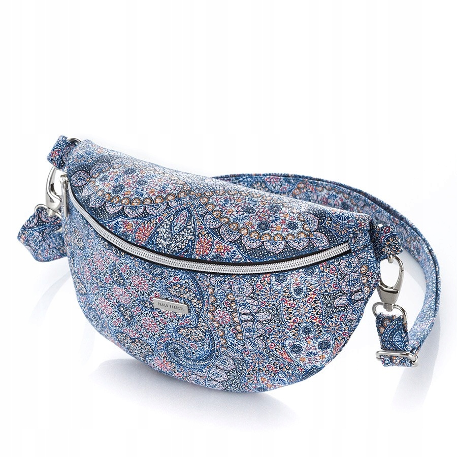 STYLOWA SASZETKA NERKA DAMSKA MODNY DESIGN SKÓRA Wysokość 12 cm