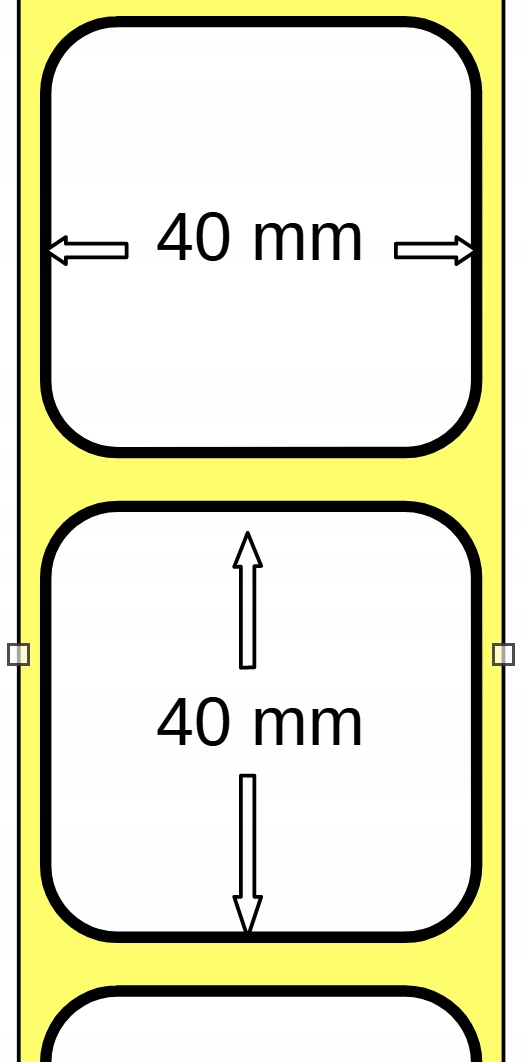 ETYKIETY SAMOPRZYLEPNE 40x40 DO DRUKARKI ARGOX Producent Inna