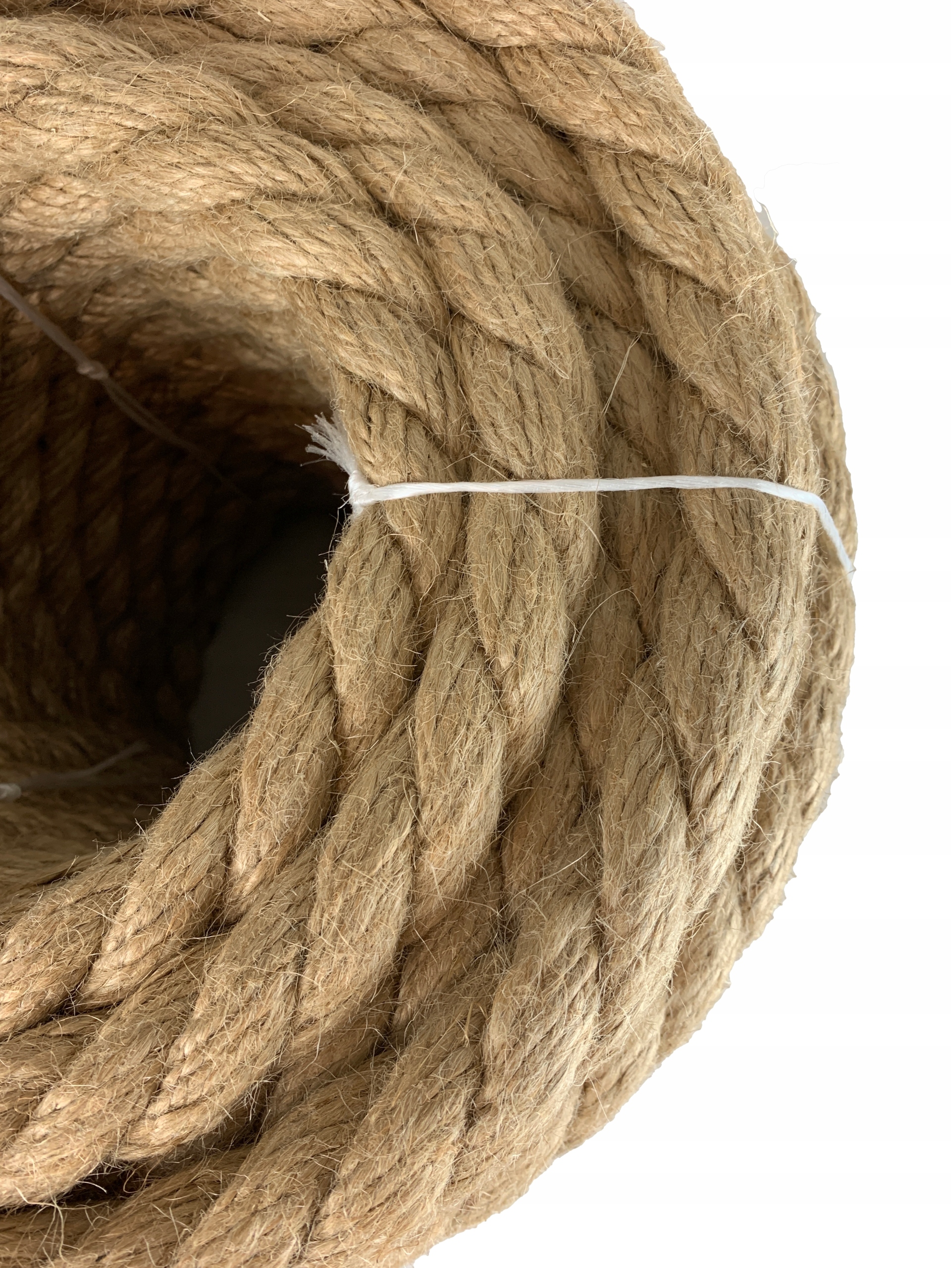 

Linka lina jutowa 30 mm, drapak, żeglarska, 1 m