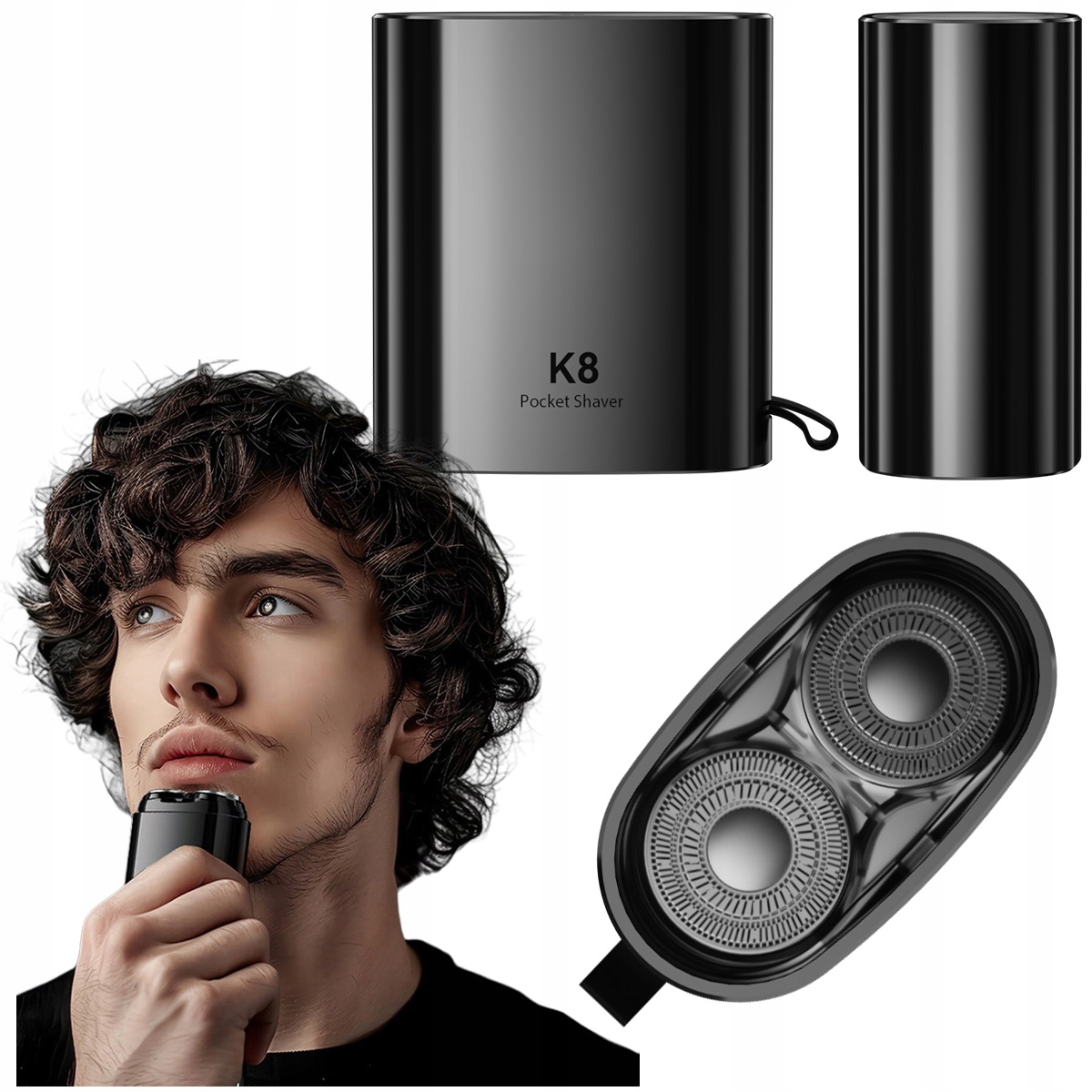 Enchen Mini K8 Kompaktní Holicí Strojek na vousy, přenosný