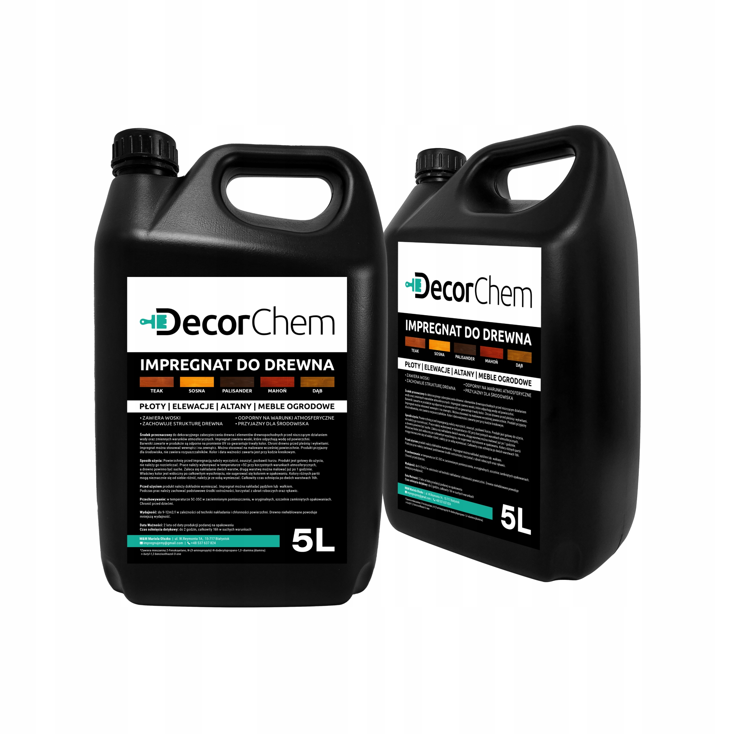 

Impregnat farba do drewna palisander 10l DecorChem