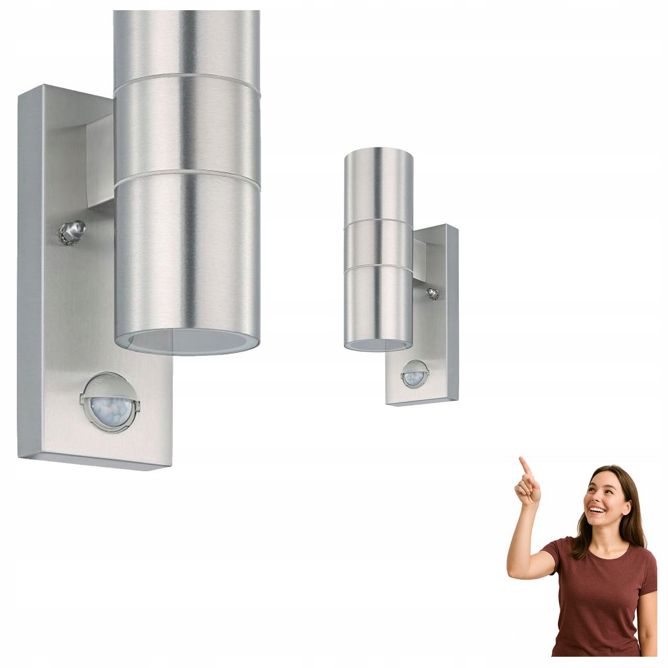 Vonkajšie nástenné svietidlo so snímačom Riga 5 32898 Eglo