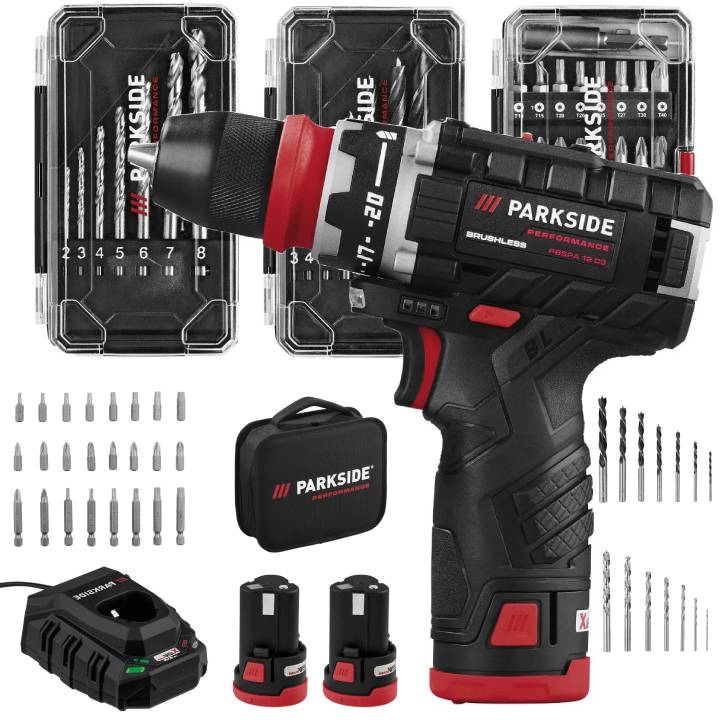PARKSIDE PERFORMANCE Zestaw wiertarkowkrętarka akumulatorowa 12 V PBSPA