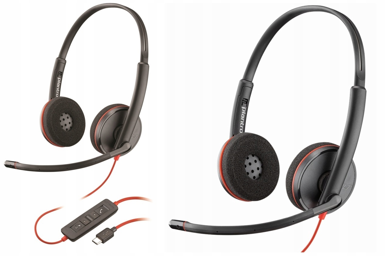 SŁUCHAWKI NAUSZNE PRZEWODOWE PLANTRONICS BLACKWIRE C3220 USB-C HEADSET Model BW3220