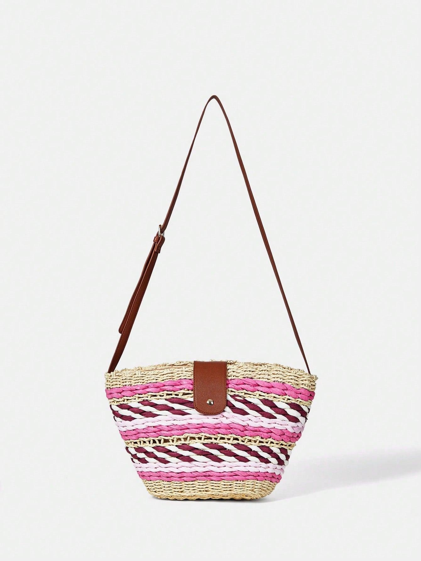 KOLOROWA TOREBKA NA RAMIĘ SŁOMIANA KOSZYCZEK SHEIN Marka Shein