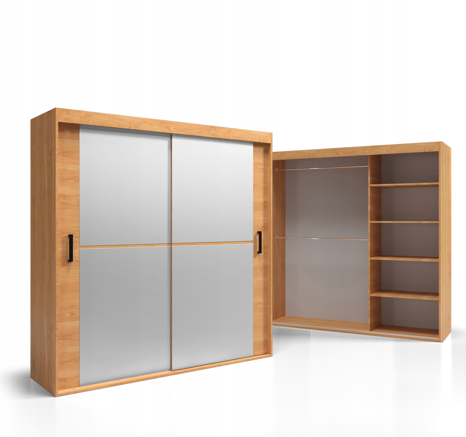 Na Míru Skříň na míru se zrcadlem doplňky 180x240 deska 18 mm VSZ118 O-sofa