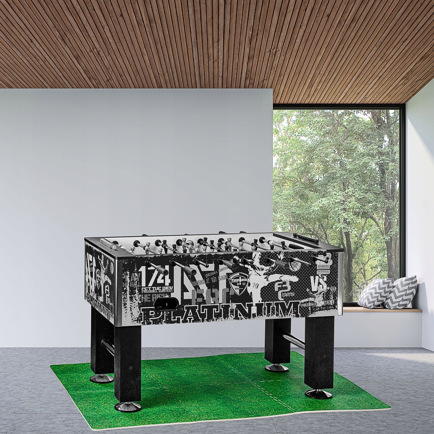 STÓŁ PIŁKARSKI GRA PIŁKARZYKI PLATINUM PRO 110 KG Długość 144 cm