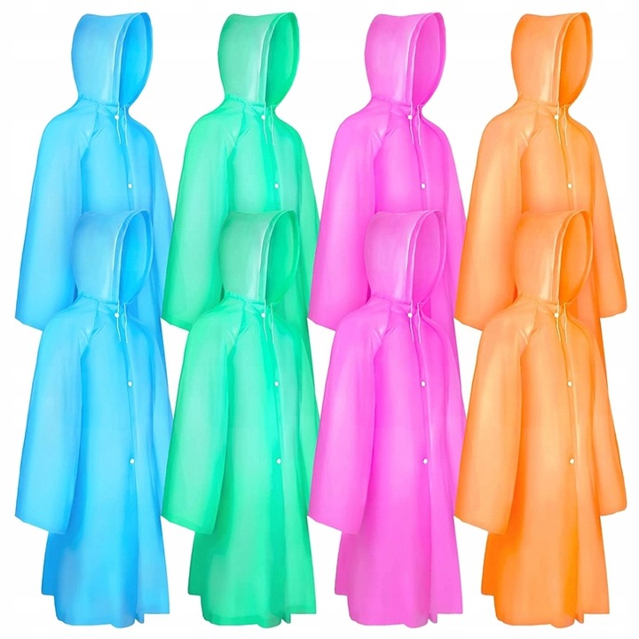 PŁASZCZ PRZECIWDESZCZOWY KIESZONKOWY PELERYNA PRZECIWDESZCZOWA PONCHO DUŻY Marka bez marki