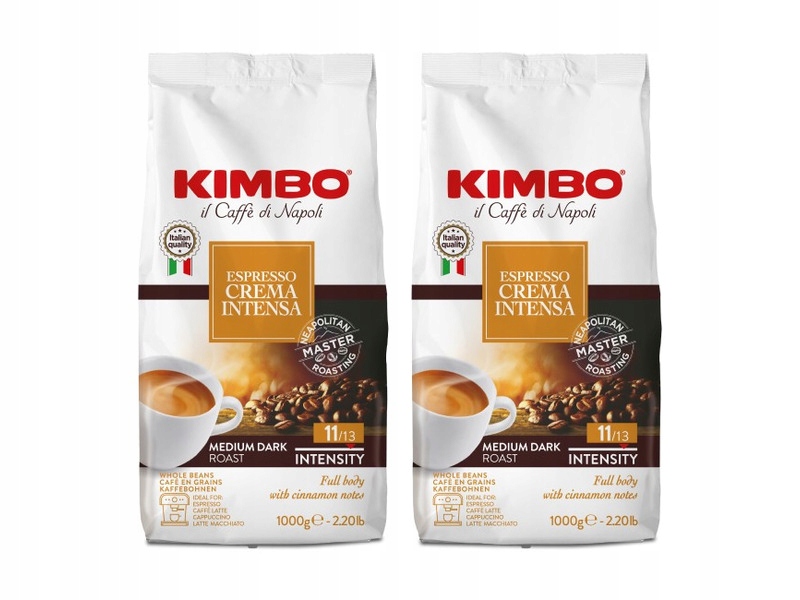 Kawa ziarnista Kimbo Espresso Crema Intensa 1kg x2