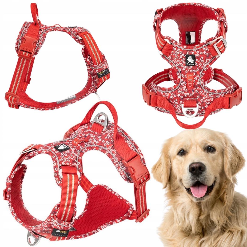Szelki Dla Psa Truelove Front Line Premium Easy Walk Czerwono-białe XL