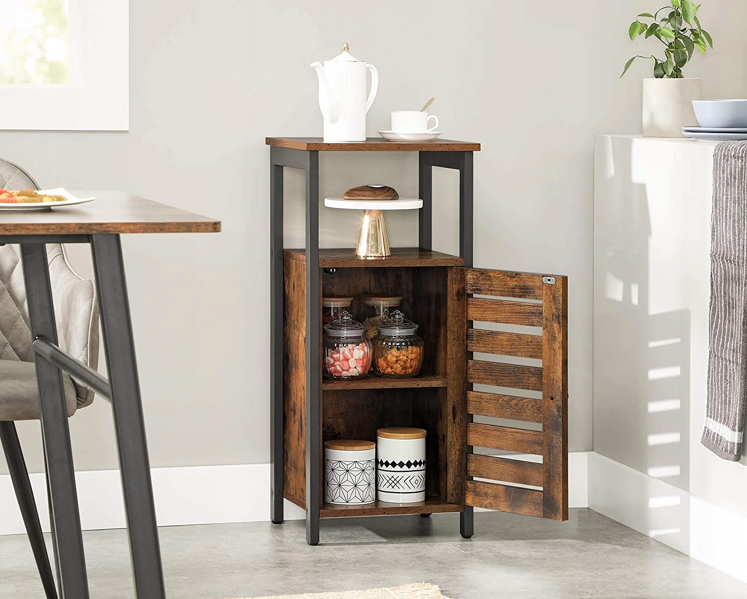 SZAFKA STOJĄCA LOFT VINTAGE RUSTYKALNA industrial Marka Songmics