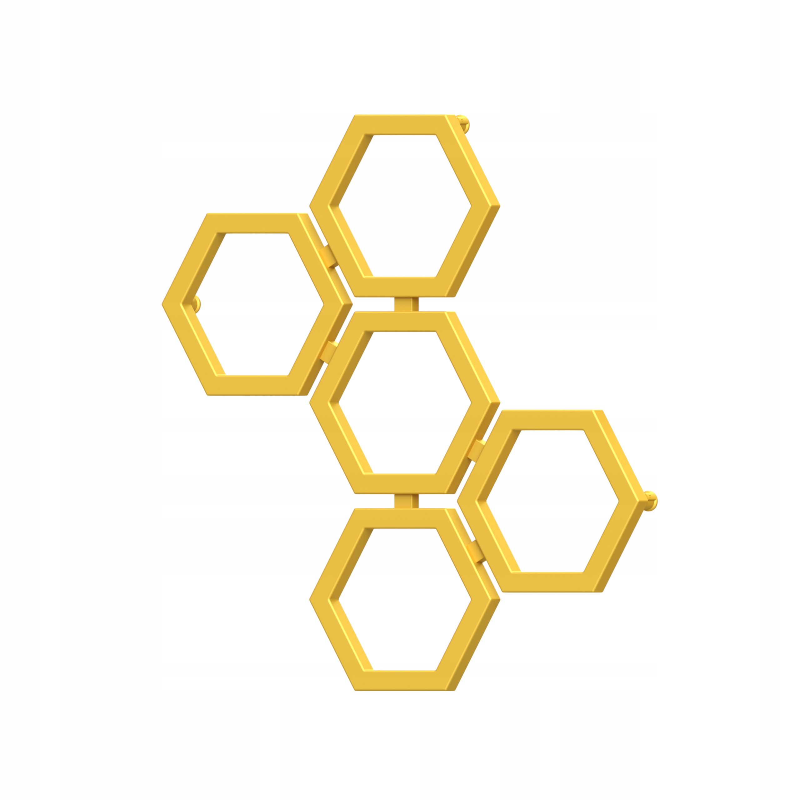 Dekoratívny Ohrievač Voštinových Plástov H835 L800 Zlatý