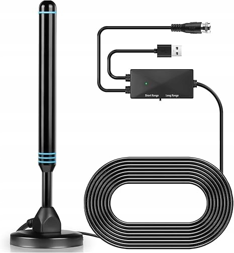 Digital Antena Hd z wzmacniaczem sygnału obsługuje 4K 1080p Smart