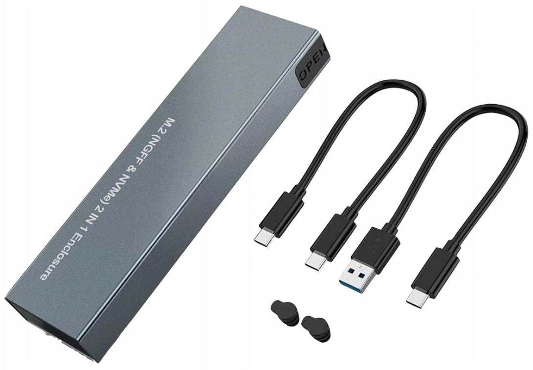 Kieszeń SSD NVME/SATA dysk M.2 USB C 3.1 Gen2